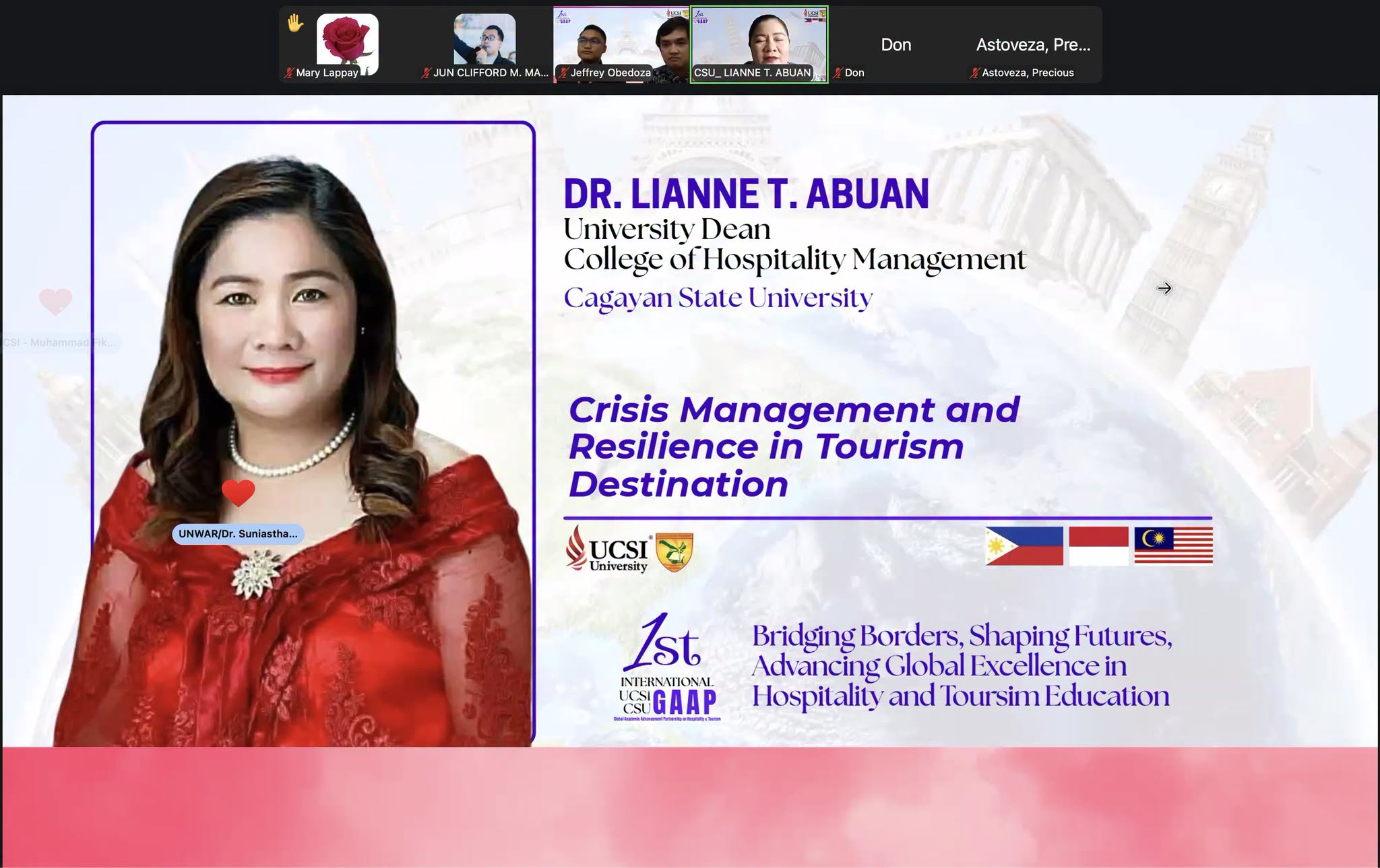 CSU-GONZAGA HOSTS INAUGURAL UCSI–CSU GLOBAL ACADEMIC ADVANCEMENT PARTNERSHIP FORUM ON HOSPITALITY AND TOURISM photo 9